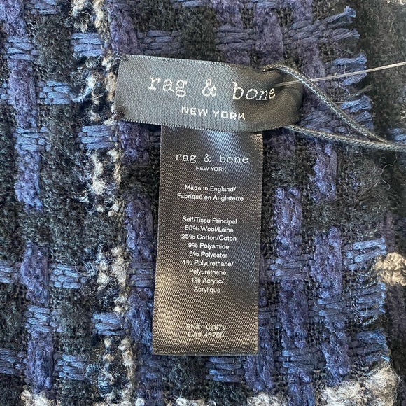 Rag and Bone Tweed Scarf 20”x99” NWT - Picture 5 of 7